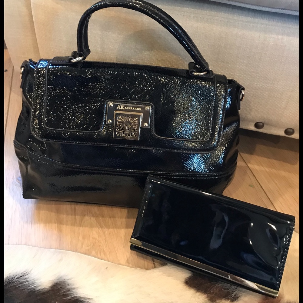2. Anne Klein Roomy patent leather bag bundle